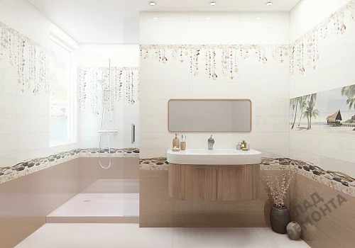 Фото Вставка Alma Ceramica Айленд DWA11ALD004 разноцветный 200*600 – купить в Рубцовске: цена, описание, фото. Интернет-магазин 4