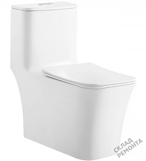 Фото Унитаз моноблок ODA Skiff-1109 безободковый купить в Рубцовске: цена, описание, фото. Интернет-магазин 1
