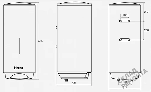 Фото Водонагреватель накопительный Haier ES50V-VH3, 50 л – купить в Рубцовске: цена, описание, фото. Интернет-магазин 5