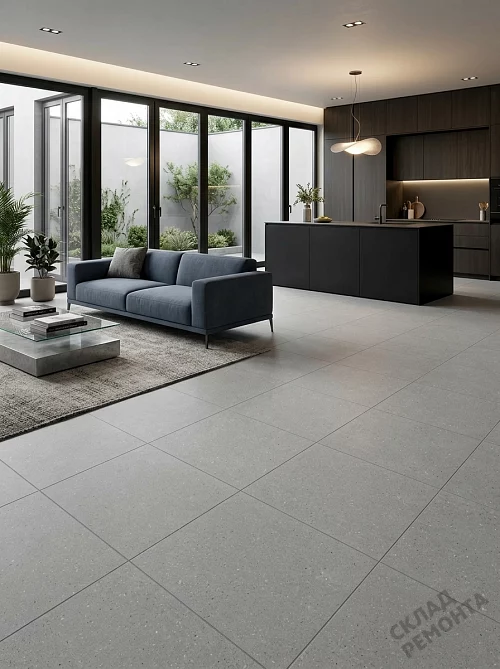 Фото Керамогранит матовый Gracia Ceramica Тренд серый 400*400*7 – купить в Рубцовске: цена, описание, фото. Интернет-магазин 1