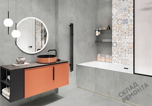 Фото Керамогранит матовый Alma Ceramica Никос GFU6060NKS07R серый 600*600*9 – купить в Рубцовске: цена, описание, фото. Интернет-магазин 3