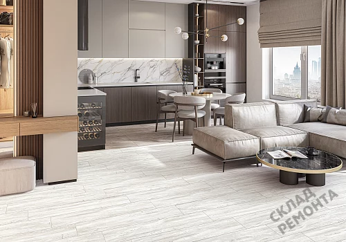 Фото Керамогранит матовый Alma Ceramica Вандервуд GFA92WDW07R белый 200*900*7 – купить в Рубцовске: цена, описание, фото. Интернет-магазин 2