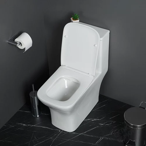 Фото Унитаз моноблок BelBagno Neon BB8617CPR-MN/SC безободковый купить в Рубцовске: цена, описание, фото. Интернет-магазин 2