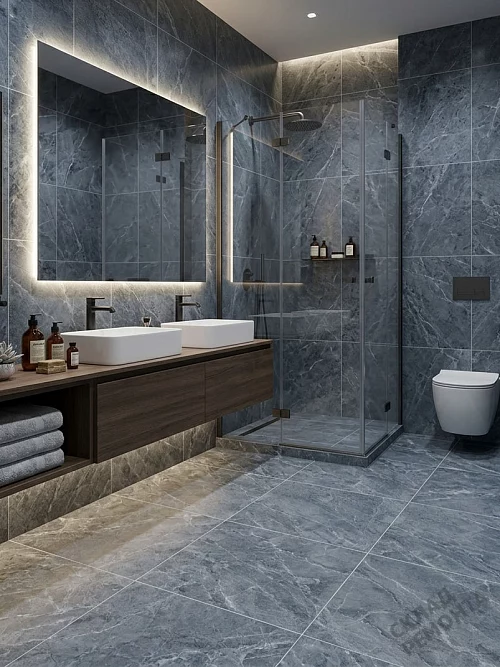 Фото Керамогранит матовый Diamond Ceramics 66N26 серый 600*600*9,5 – купить в Рубцовске: цена, описание, фото. Интернет-магазин 1