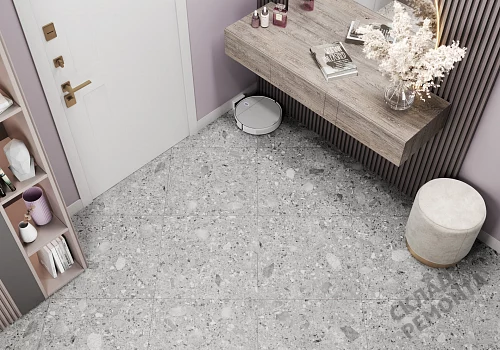 Фото Керамогранит матовый Alma Ceramica Холли GFU6060HOL70R серый 600*600*9 – купить в Рубцовске: цена, описание, фото. Интернет-магазин 4