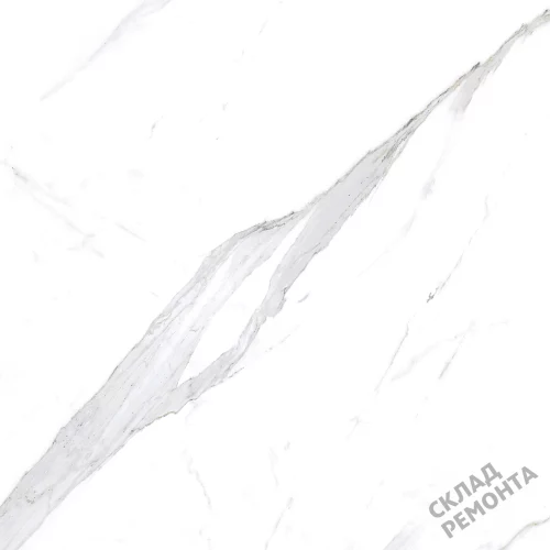 Фото Керамогранит матовый Steppe Ceramics Statuario White белый 600*600*9,5 – купить в Рубцовске: цена, описание, фото. Интернет-магазин 3