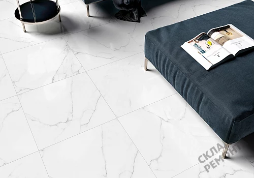Фото Керамогранит матовый Alma Ceramica Каррара GFU04CRR00R светло-серый 600*600*9 – купить в Рубцовске: цена, описание, фото. Интернет-магазин 3