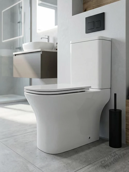 Фото Унитаз компакт напольный Calypso CS4852UQ-OK безободковый купить в Рубцовске: цена, описание, фото. Интернет-магазин 1