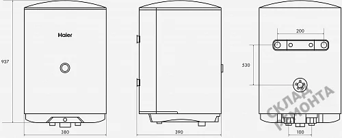 Фото Водонагреватель накопительный Haier ES80V-C1, 80 л – купить в Рубцовске: цена, описание, фото. Интернет-магазин 5
