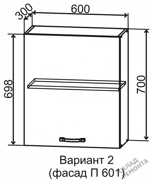 Фото Шкаф верхний ДСВ П 601 – купить в Рубцовске: цена, описание, фото. Интернет-магазин 3