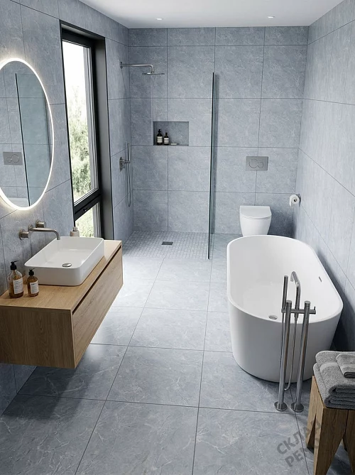 Фото Керамогранит матовый Diamond Ceramics 66N06 серый 600*600*9,5 – купить в Рубцовске: цена, описание, фото. Интернет-магазин 1
