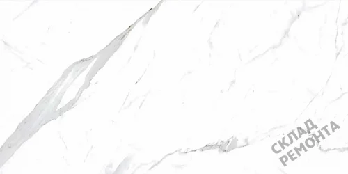 Фото Керамогранит матовый Steppe Ceramics Statuario White белый 600*1200*10 – купить в Рубцовске: цена, описание, фото. Интернет-магазин 2
