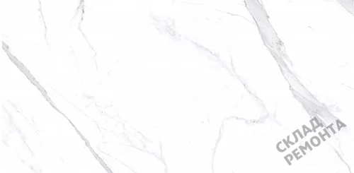 Фото Керамогранит матовый Steppe Ceramics Statuario White белый 600*1200*10 – купить в Рубцовске: цена, описание, фото. Интернет-магазин 1