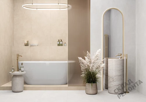 Фото Керамогранит матовый Alma Ceramica Мурал GFU60120MUR04R бежевый 1200*600*8,5 – купить в Рубцовске: цена, описание, фото. Интернет-магазин 4