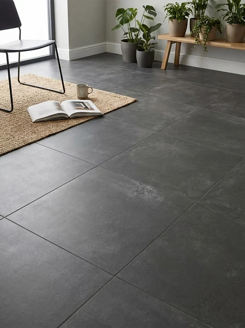 Фото Керамогранит матовый Alma Ceramica Тотем GFU6060TTM20R черный 600*600*9 – купить в Рубцовске: цена, описание, фото. Интернет-магазин 1
