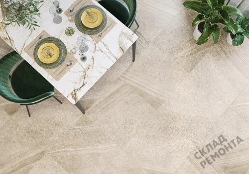 Фото Керамогранит матовый Alma Ceramica Олса GFU04OLS40R бежевый 600*600*9 – купить в Рубцовске: цена, описание, фото. Интернет-магазин 2